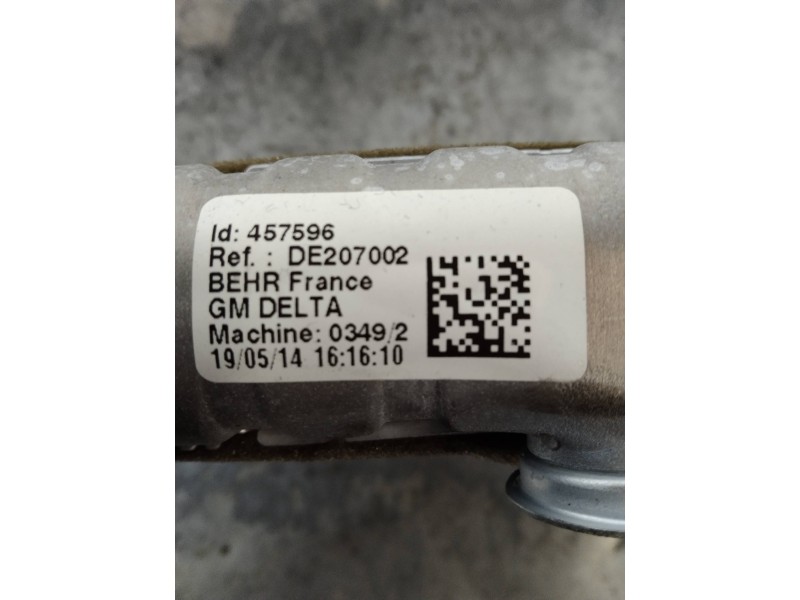 Recambio de radiador calefaccion / aire acondicionado para opel zafira tourer excellence referencia OEM IAM DE207002  