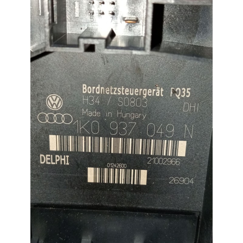 Recambio de caja reles / fusibles para skoda octavia ii (1z3) 1.9 tdi referencia OEM IAM 1k0937049N  