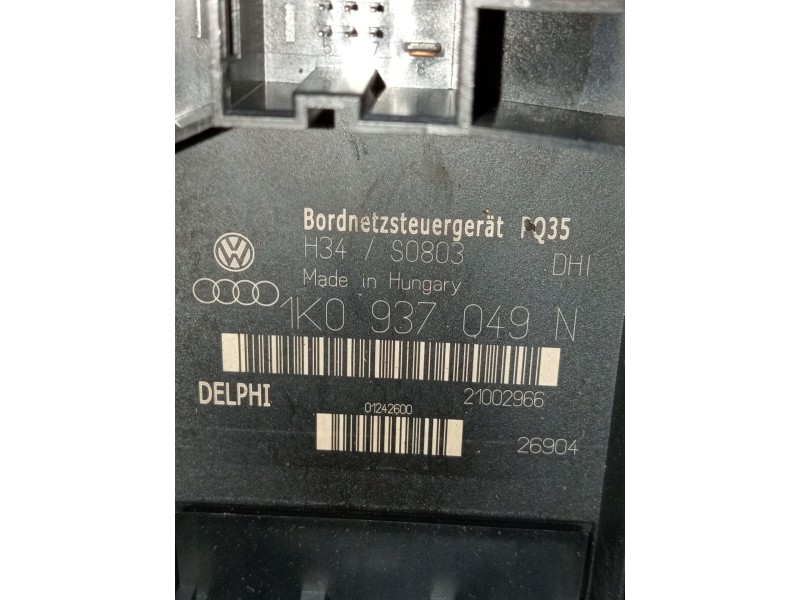 Recambio de caja reles / fusibles para skoda octavia ii (1z3) 1.9 tdi referencia OEM IAM 1k0937049N  