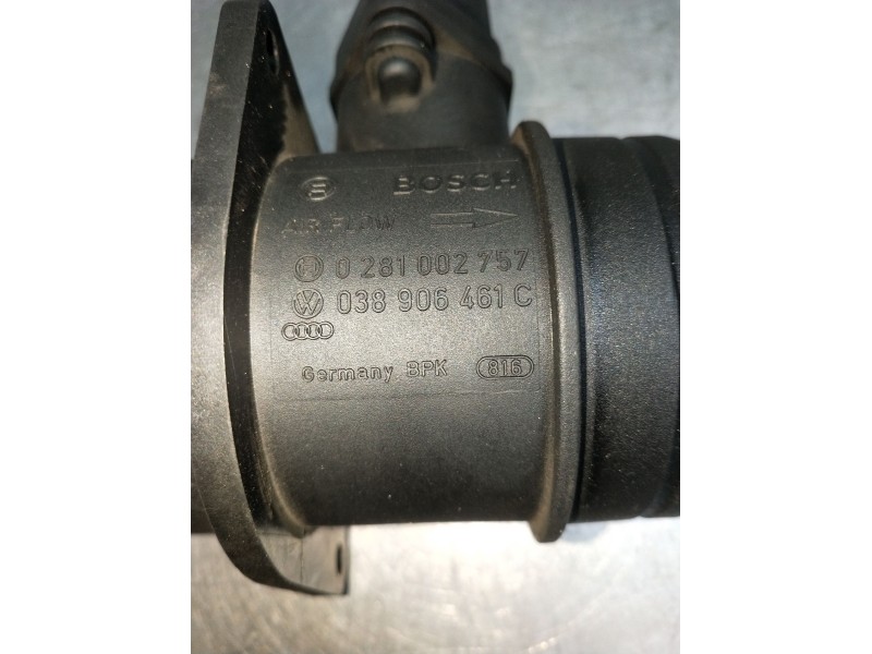 Recambio de caudalimetro para seat leon (1m1) 1.9 tdi referencia OEM IAM 0281002757 038906461C 