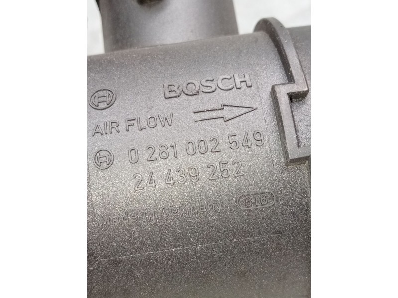 Recambio de caudalimetro para opel combo furgoneta/monovolumen 1.3 cdti 16v referencia OEM IAM 0281002549 24439252 