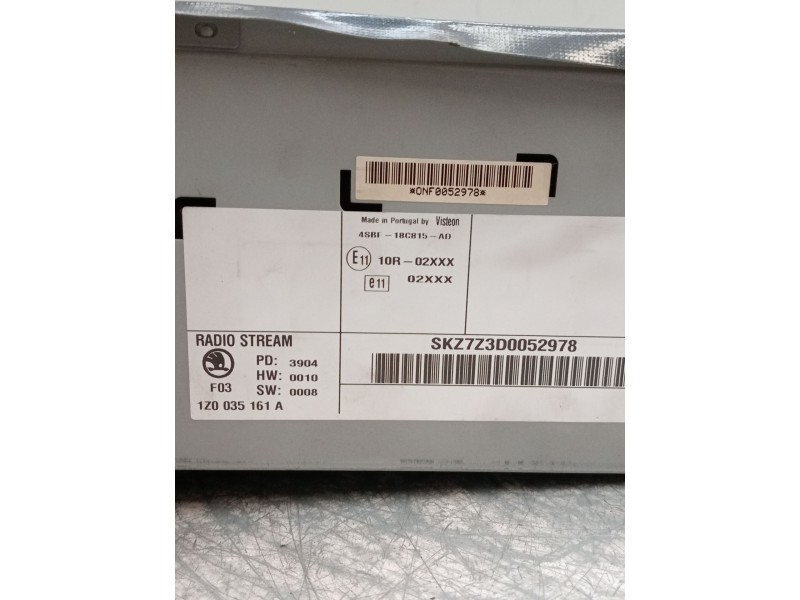 Recambio de sistema audio / radio cd para skoda octavia ii (1z3) 1.9 tdi referencia OEM IAM 1Z0035161A  
