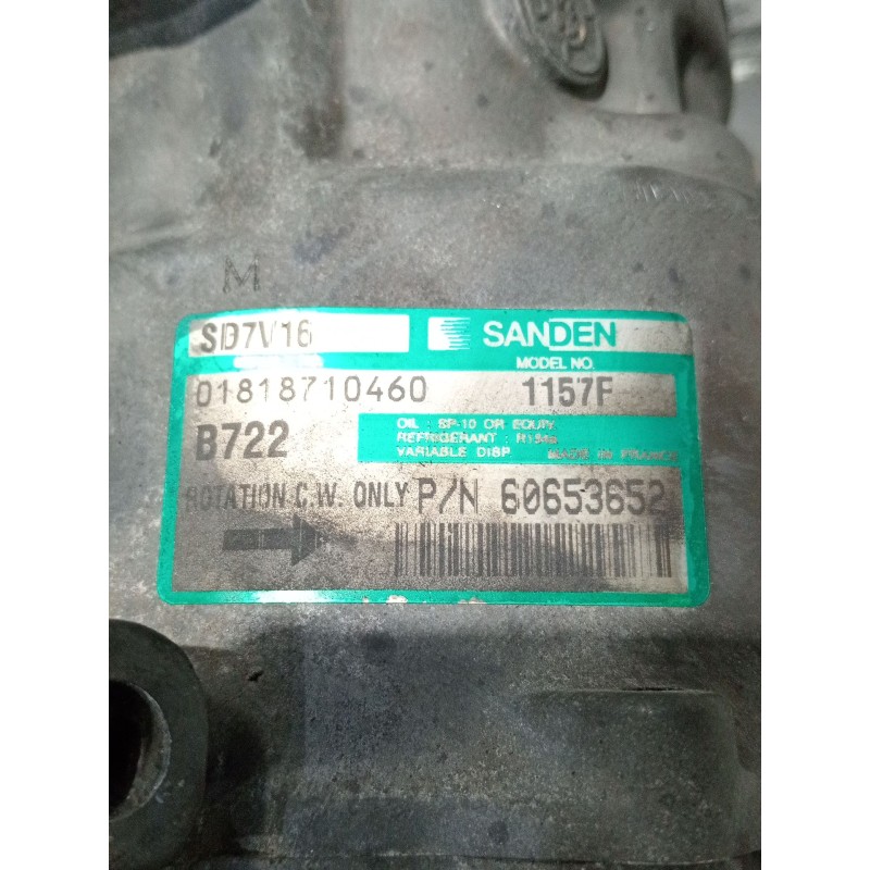 Recambio de compresor aire acondicionado para alfa romeo 156 (932_) 1.9 jtd (932.a2b00, 932.a2c00) referencia OEM IAM 60653652 1
