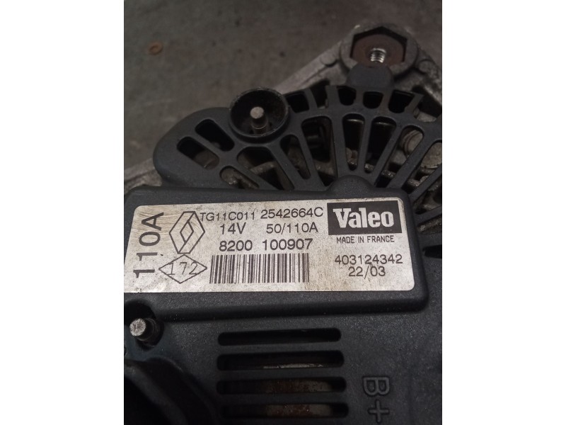 Recambio de alternador para renault megane ii sedán (lm0/1_) 1.5 dci (lm0f, lm0t, lm2b) referencia OEM IAM 2542664C 403124342 VA