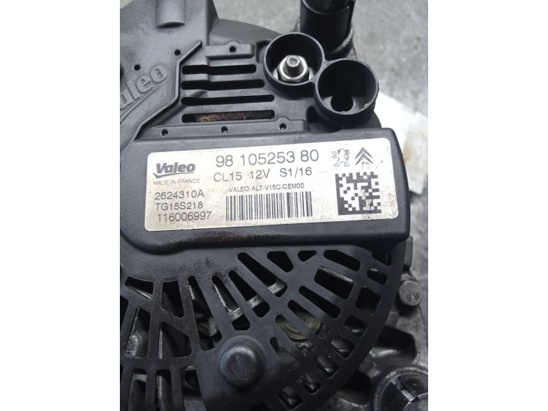 Recambio de alternador para citroën c3 picasso (sh_) 1.6 bluehdi 100 referencia OEM IAM 9810525380  
