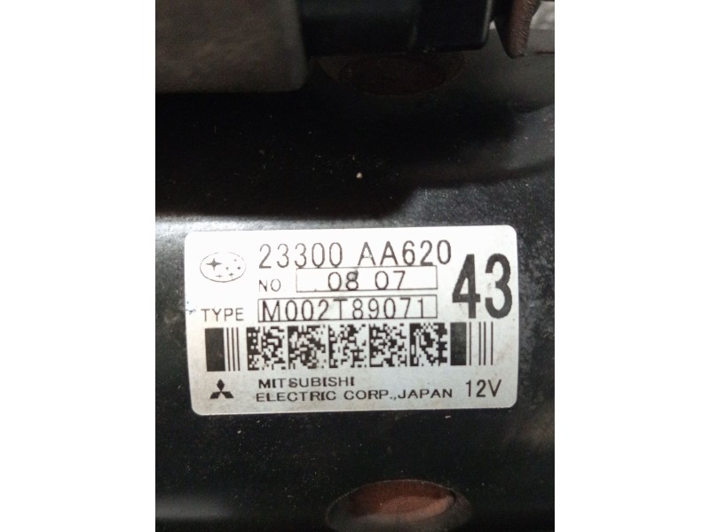 Recambio de motor arranque para subaru forester (sh_) 2.0 d awd (shh) referencia OEM IAM 23300AA620 M002T89071 
