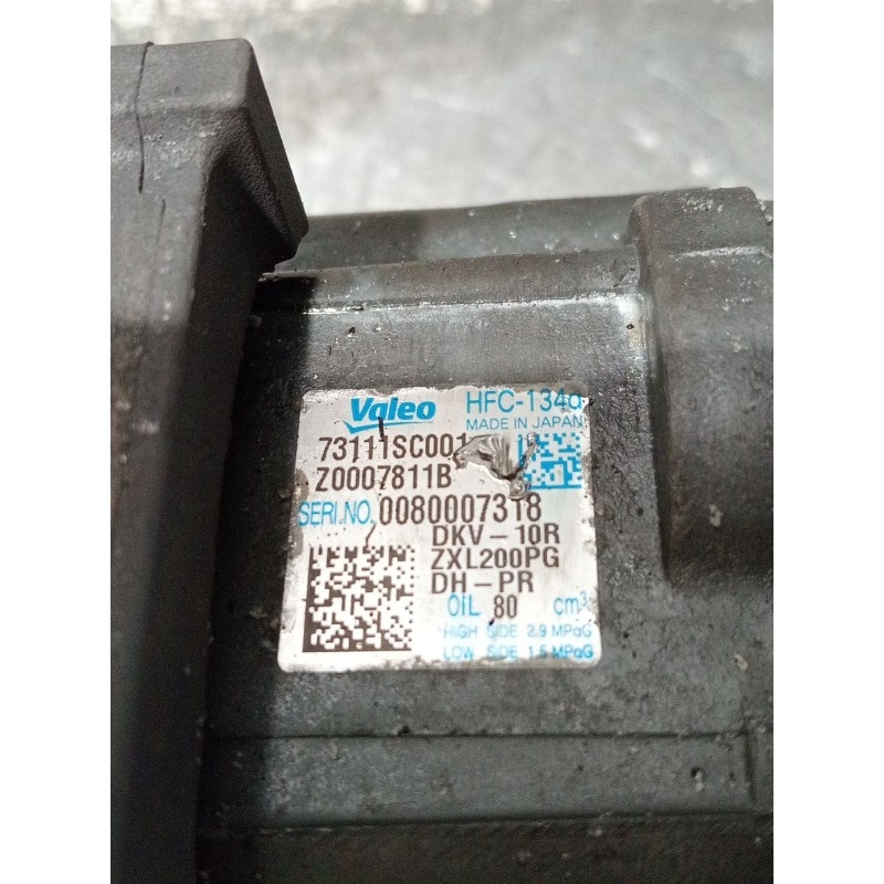 Recambio de compresor aire acondicionado para subaru forester (sh_) 2.0 d awd (shh) referencia OEM IAM 73111SC001 Z0007811B 