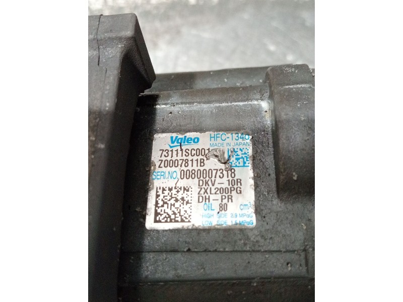 Recambio de compresor aire acondicionado para subaru forester (sh_) 2.0 d awd (shh) referencia OEM IAM 73111SC001 Z0007811B 
