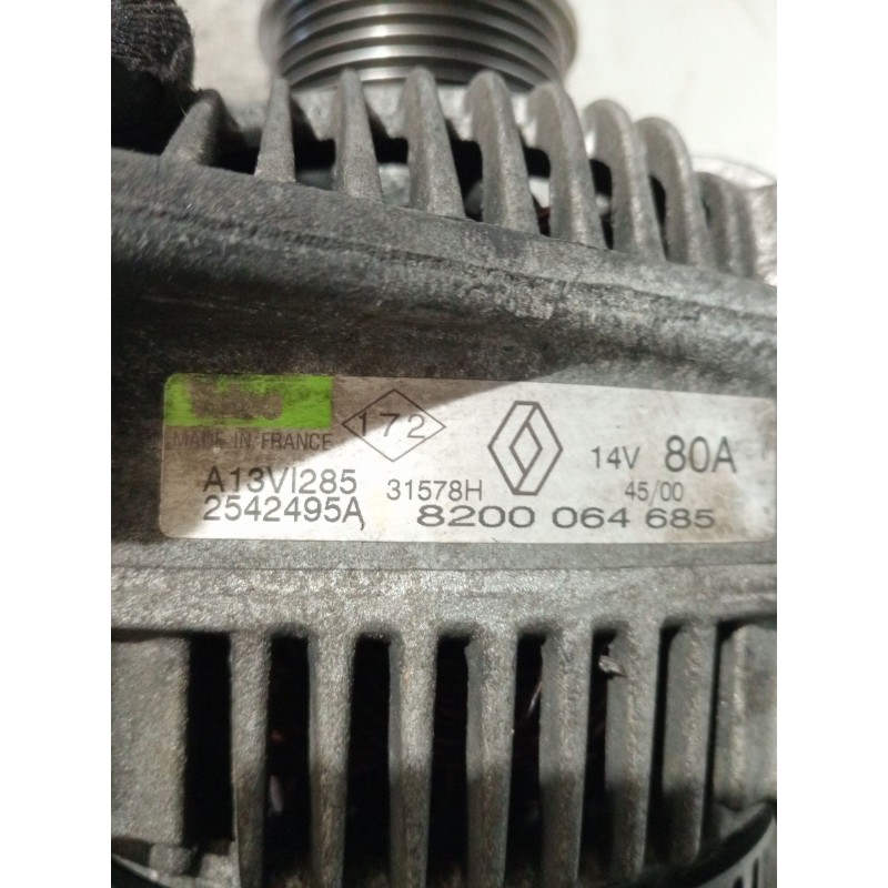 Recambio de alternador para renault megane i classic (la0/1_) 1.9 dci (la05, la1f) referencia OEM IAM 8200064685 2542495A 
