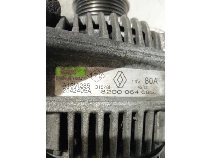Recambio de alternador para renault megane i classic (la0/1_) 1.9 dci (la05, la1f) referencia OEM IAM 8200064685 2542495A 