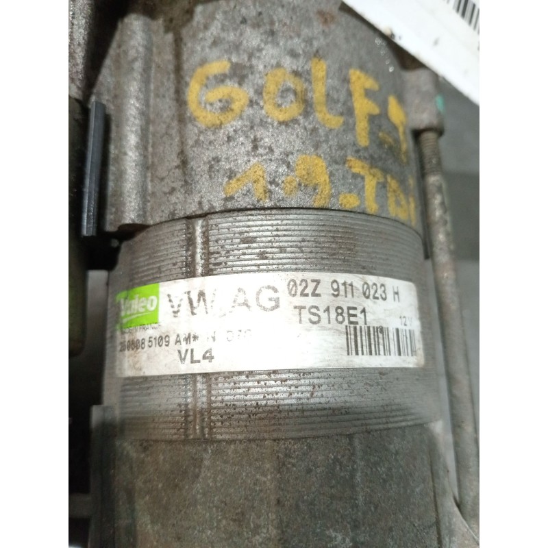 Recambio de motor arranque para skoda octavia ii (1z3) 1.9 tdi referencia OEM IAM 02Z911023H  