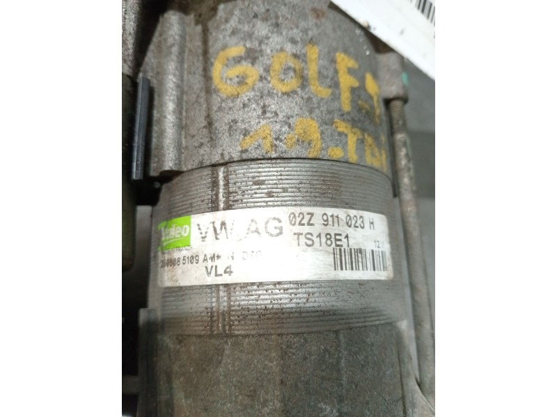 Recambio de motor arranque para skoda octavia ii (1z3) 1.9 tdi referencia OEM IAM 02Z911023H  