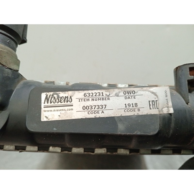 Recambio de radiador agua para opel vectra a hatchback (j89) 1.6 i cat (f68, m68) referencia OEM IAM 632231  