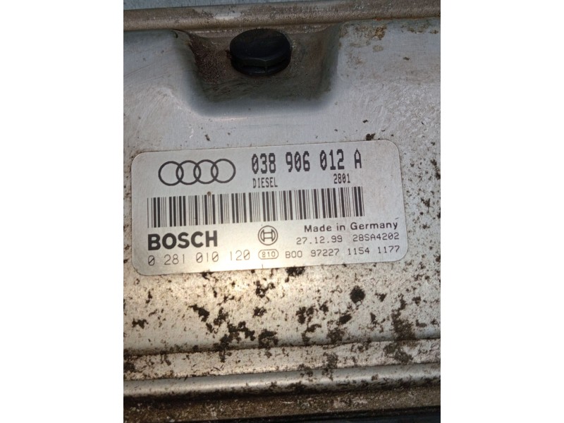 Recambio de centralita motor uce para audi a3 (8l1) 1.9 tdi referencia OEM IAM 0281010120 038906012A 