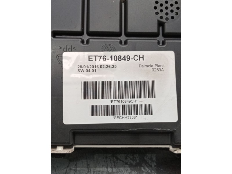 Recambio de cuadro instrumentos para ford transit courier b460 monospace 1.5 tdci referencia OEM IAM ET7610849CH  
