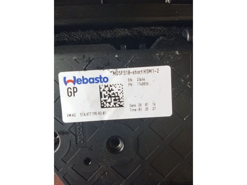 Recambio de techo electrico para volkswagen touran (5t1) 1.6 tdi referencia OEM IAM 1748836  