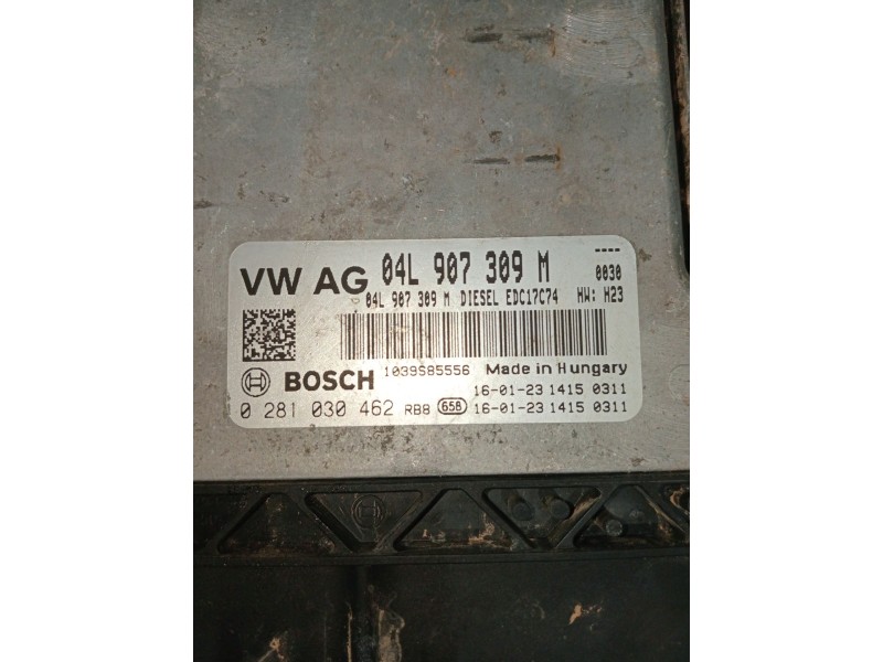 Recambio de centralita motor uce para volkswagen touran (5t1) 1.6 tdi referencia OEM IAM 0281030462 04L907309M 