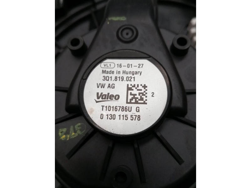 Recambio de motor calefaccion para volkswagen touran (5t1) 1.6 tdi referencia OEM IAM 3Q1819021 0130115578 