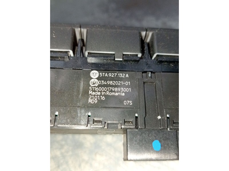 Recambio de mando multifuncion para volkswagen touran (5t1) 1.6 tdi referencia OEM IAM 5TA927132A 03498202101 