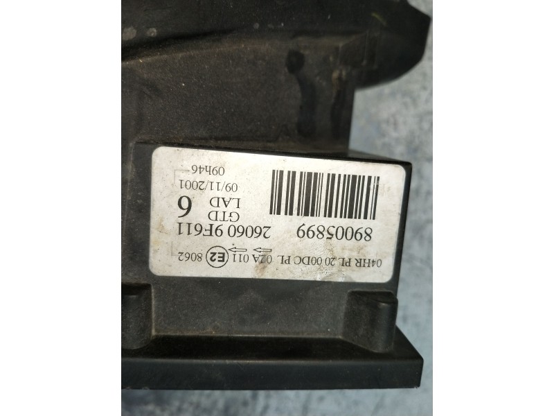 Recambio de faro izquierdo para nissan primera hatchback (p11) 1.8 16v referencia OEM IAM 89005899 260609F611 xenon