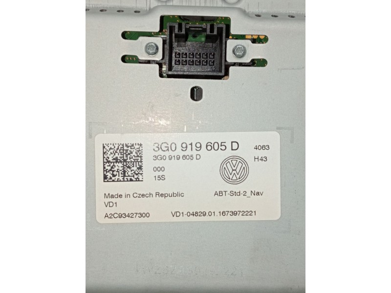 Recambio de pantalla multifuncion para volkswagen touran (5t1) 1.6 tdi referencia OEM IAM 3G0919605D  