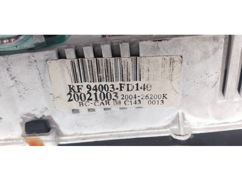 Recambio de cuadro instrumentos para kia rio ipanema berlina referencia OEM IAM KF94003FD140 200426200K 