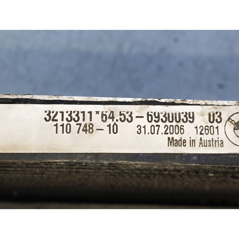 Recambio de condensador / radiador aire acondicionado para bmw serie 3 berlina (e90) 320d referencia OEM IAM 6930039 3213311 