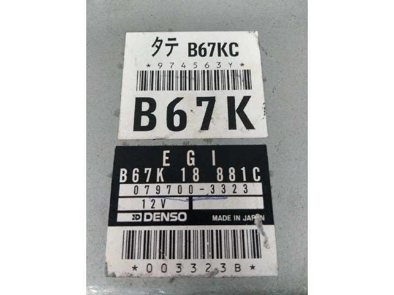 Recambio de centralita motor uce para mazda 323 berlina (bg) referencia OEM IAM B67K18881C 0797003323  Recambio de centralita motor uce para mazda 323 berlina (bg) referencia OEM IAM B67K18881C 0797003323