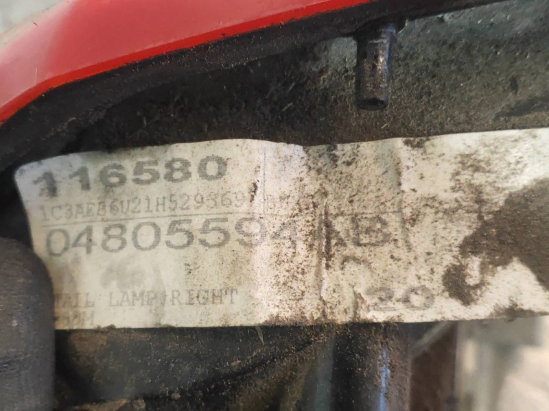 Recambio de piloto trasero derecho para chrysler 300 m (lr) 2.7 v6 referencia OEM IAM 04805594AB  