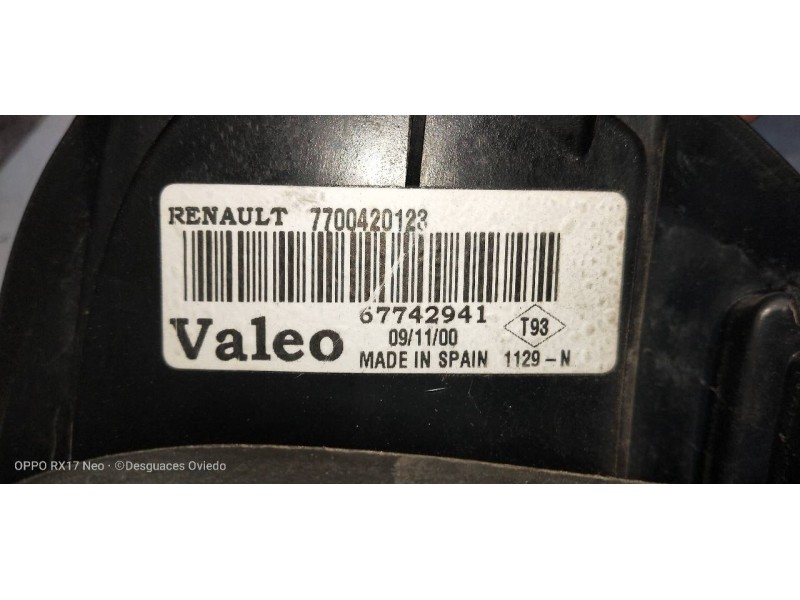 Recambio de piloto trasero derecho para renault laguna (b56) 1.6 16v rt referencia OEM IAM   