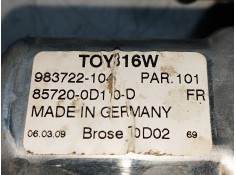 Recambio de elevalunas delantero izquierdo para toyota yaris (ksp9/scp9/nlp9) referencia OEM IAM 983722104  5P 2