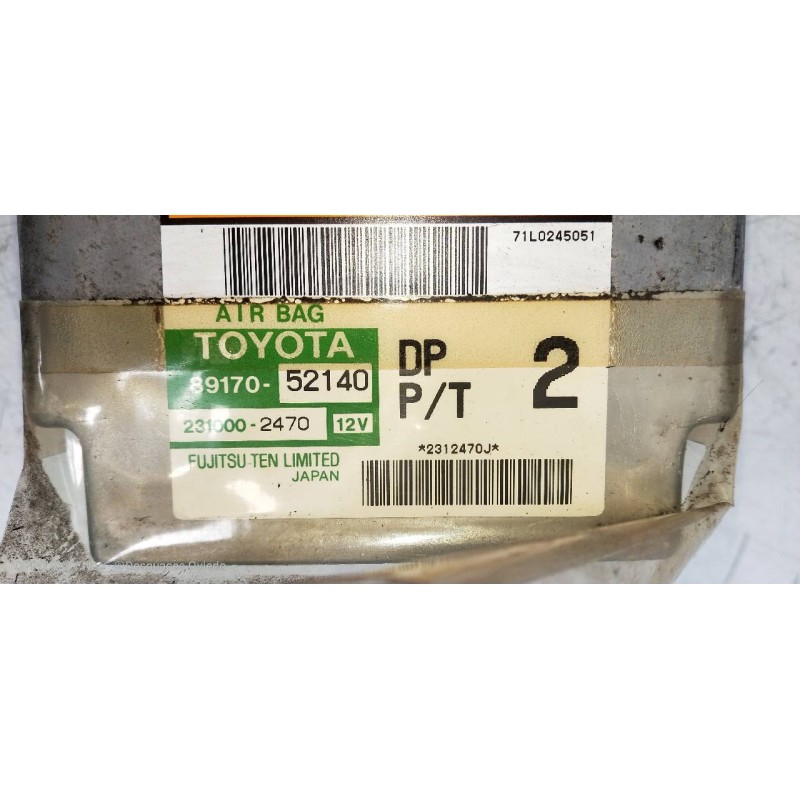 Recambio de kit airbag para toyota yaris (ncp1/nlp1/scp1) 1.4 d-4d linea luna referencia OEM IAM   