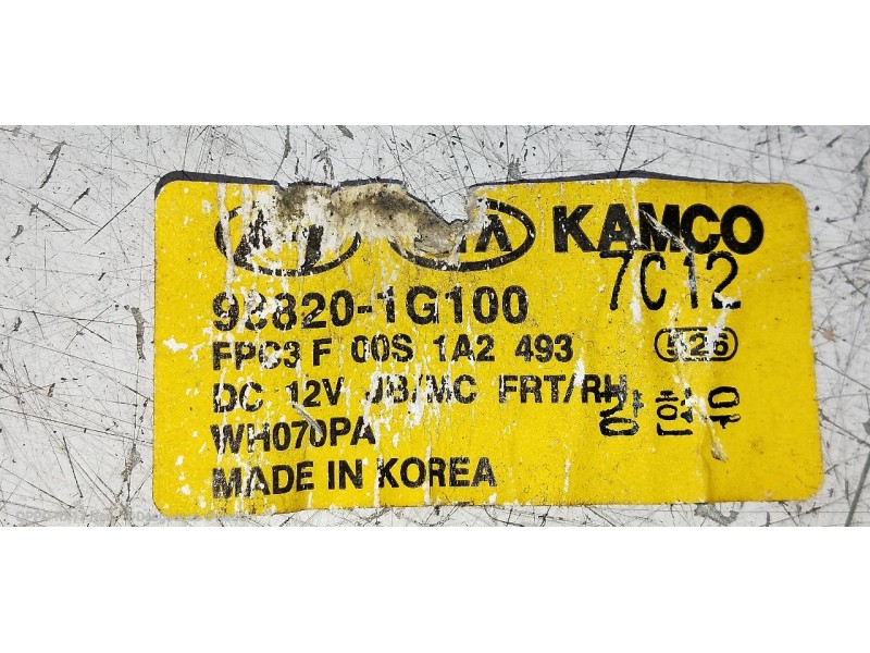 Recambio de elevalunas delantero derecho para hyundai accent (mc) gl crdi referencia OEM IAM 988201G100 F00S1A2493 4P