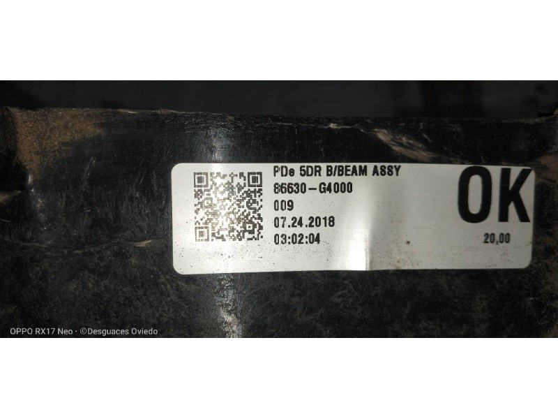 Recambio de refuerzo paragolpes trasero para hyundai i30 (pd) essence referencia OEM IAM 86630G4000  