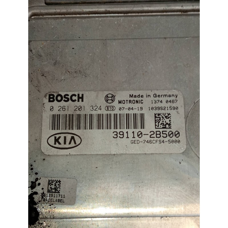 Recambio de centralita motor uce para kia cee´d 1.6 cat referencia OEM IAM 0261201324 13740467 1039S21590