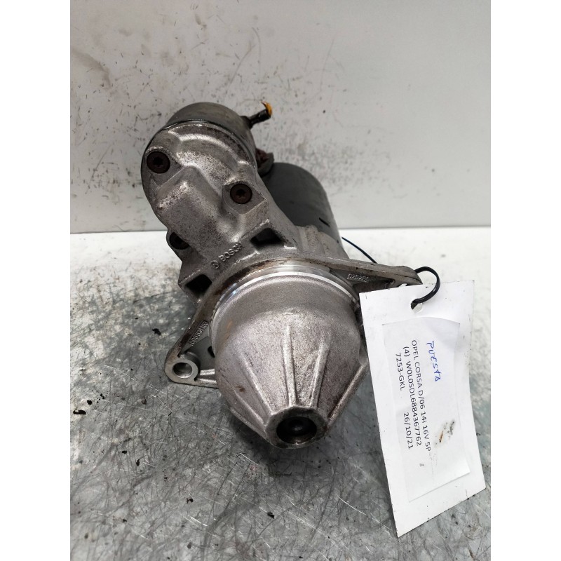 Recambio de motor arranque para opel corsa d cosmo referencia OEM IAM 0001107408 BOSCH 14I 16V