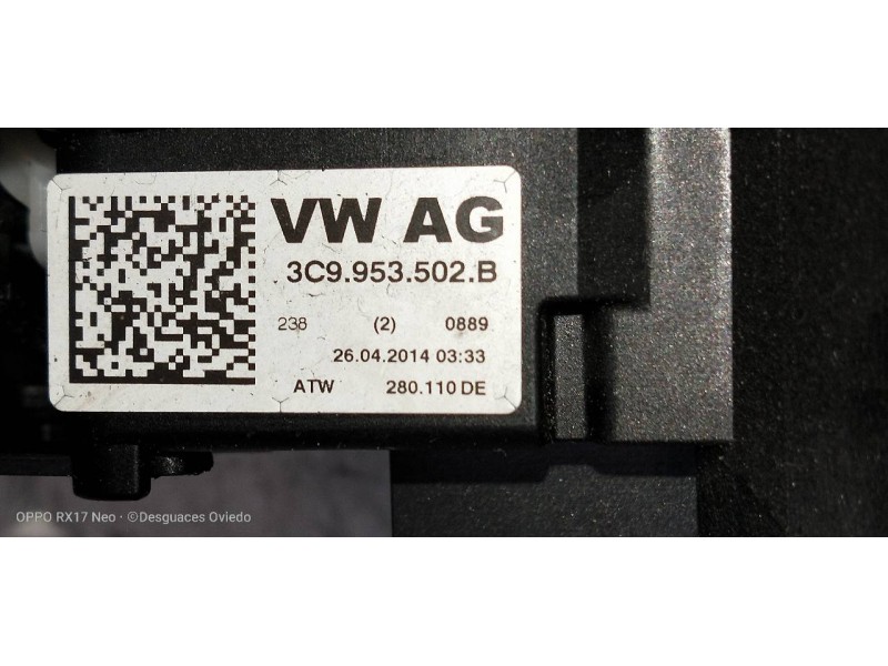 Recambio de mando luces para volkswagen passat variant (365) advance bluemotion referencia OEM IAM 3C9953501DA 3C9953502B 