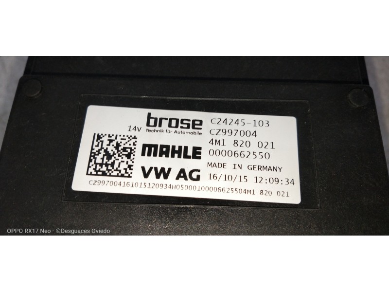 Recambio de motor calefaccion para audi q7 (4m) 3.0 tdi quattro referencia OEM IAM 4M1820021 C24245103 