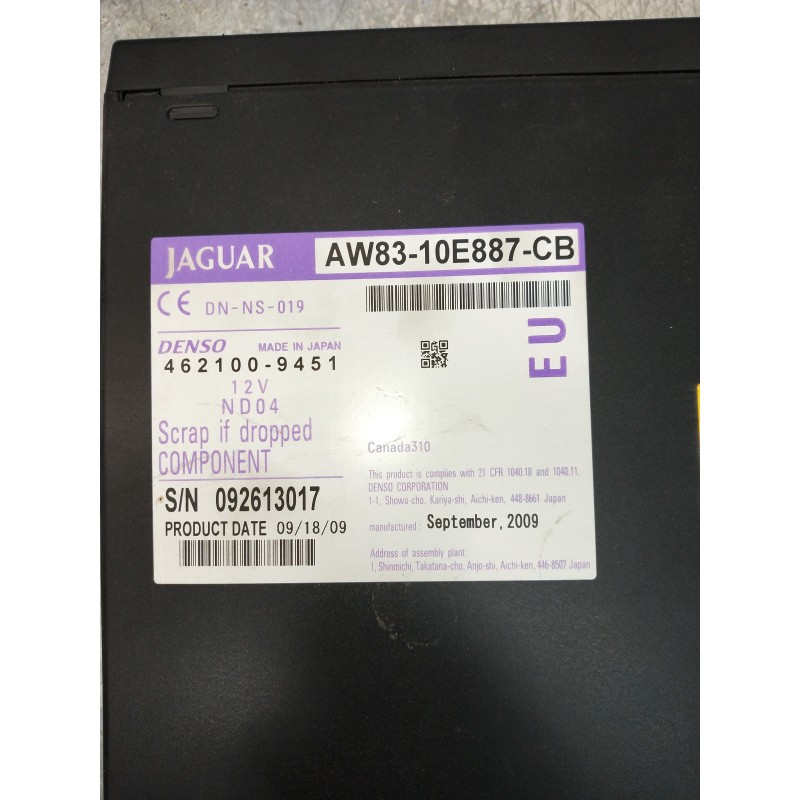 Recambio de sistema audio / radio cd para jaguar xf 3.0 v6 diesel grace referencia OEM IAM AW8310E887CB 4621009451 