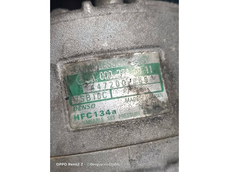 Recambio de compresor aire acondicionado para mercedes-benz clase e (w210) berlina diesel 290 turbodiesel (210.017) referencia O