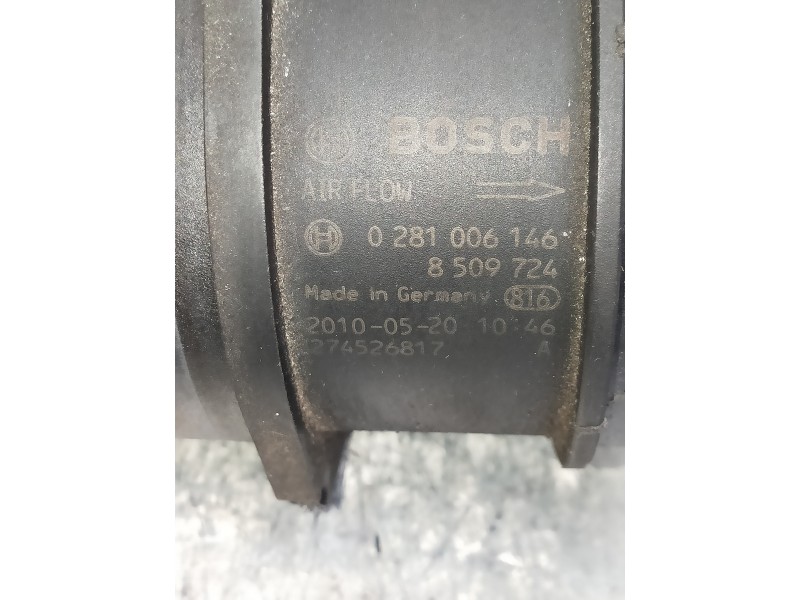 Recambio de caudalimetro para bmw serie 1 berlina (e81/e87) 118d referencia OEM IAM 0281006146 8509724 