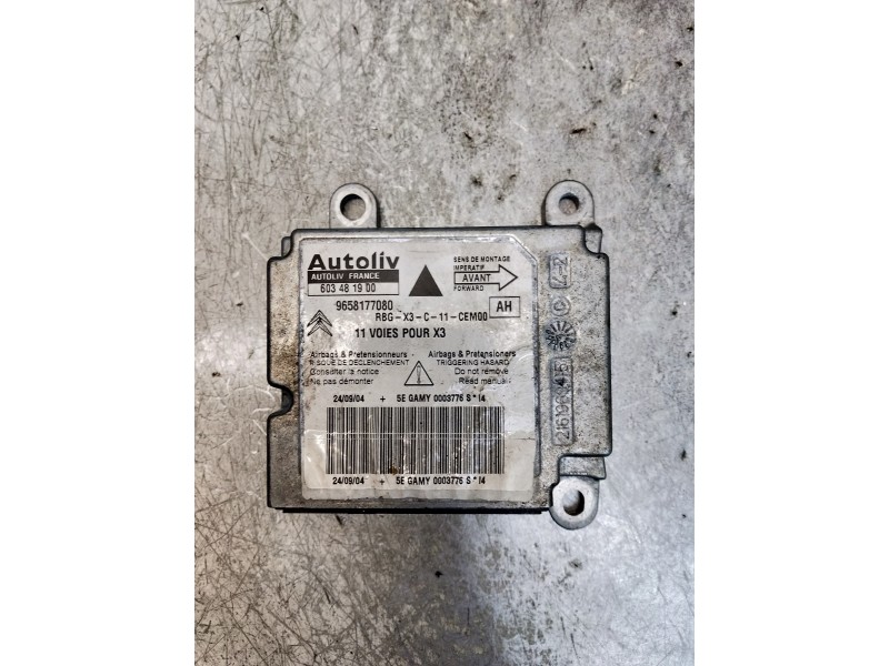 Recambio de centralita airbag para citroën c5 berlina collection referencia OEM IAM 9658177080 603481900 