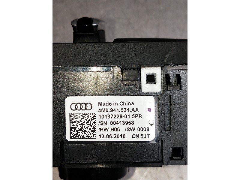 Recambio de mando luces para audi a4 berlina (8w2) design edition referencia OEM IAM 4M0941531AA  