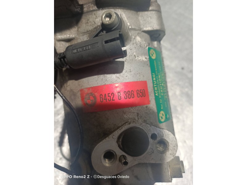 Recambio de compresor aire acondicionado para bmw serie 3 berlina (e46) 320d referencia OEM IAM 64528386650  