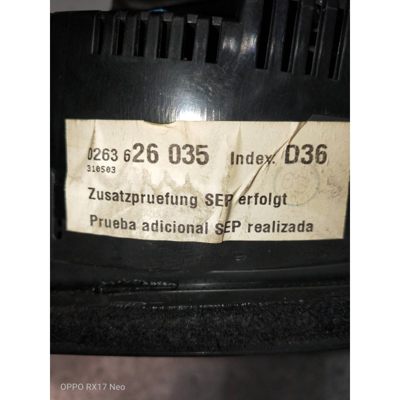 Recambio de cuadro instrumentos para audi a4 avant (8e) 1.9 tdi (96kw) referencia OEM IAM 0263626035 8E0920900K 