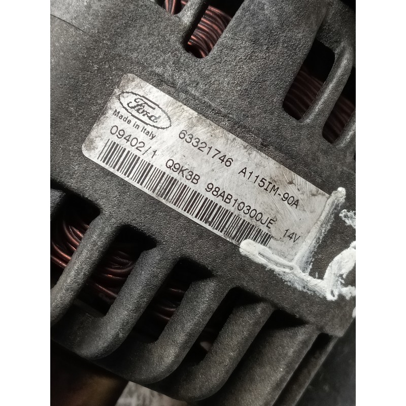 Recambio de alternador para ford focus berlina (cak) 1.8 tddi (5p) referencia OEM IAM 63321746 98AB10300JE  Recambio de alternador para ford focus berlina (cak) 1.8 tddi (5p) referencia OEM IAM 63321746 98AB10300JE