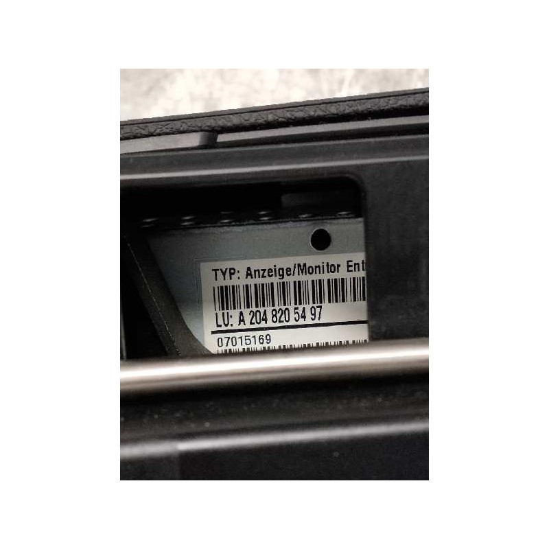 Recambio de pantalla multifuncion para mercedes clase c (w204) berlina c 220 cdi blueefficiency (204.002) referencia OEM IAM A20