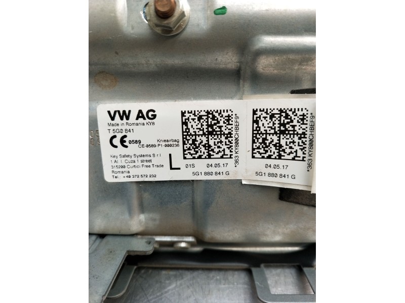 Recambio de kit airbag para seat leon (5f1) 1.6 tdi referencia OEM IAM 3Q0959655AC 225894351 15B8011136