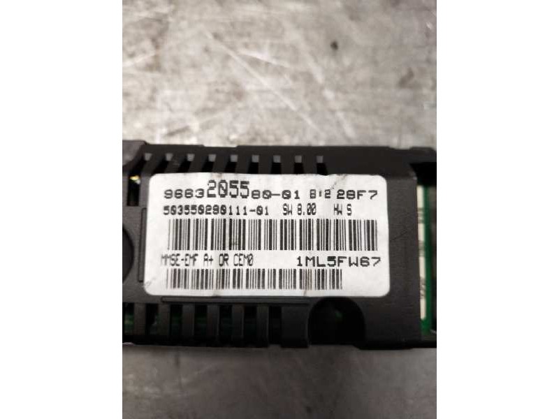 Recambio de pantalla multifuncion para peugeot 207 urban referencia OEM IAM 966320558001  