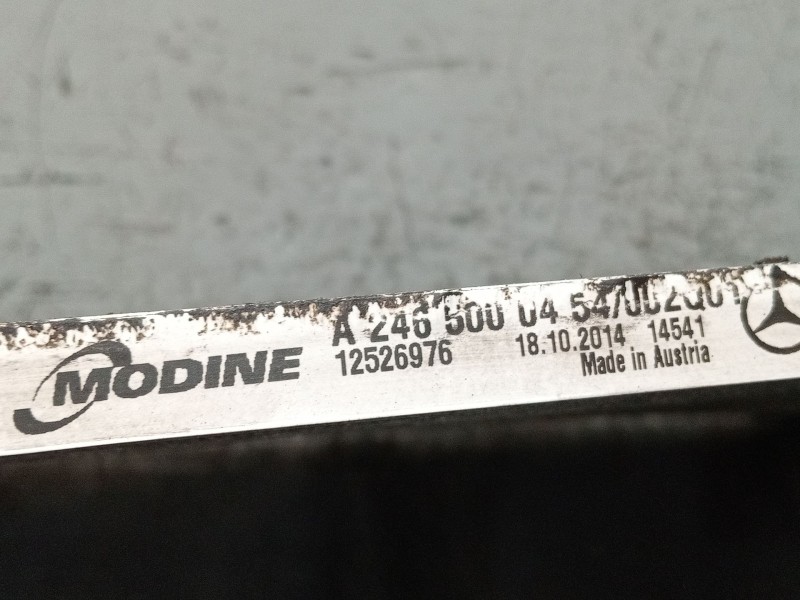 Recambio de condensador / radiador aire acondicionado para mercedes-benz clase a (w176) a 180 cdi blueefficiency (176.012) refer